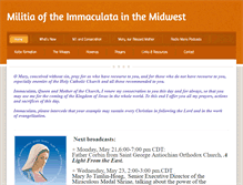 Tablet Screenshot of consecration-midwest.org